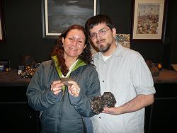 Noah and Rhonda Daleo, new MAG members, visit the Falling Rocks collection