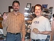 Dave Gheesling and David Hardy with the Statesboro meteorite