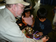 Jerry Armstrong teaching some attentive kids the finer points of Meteorites 101