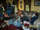 Jerry Armstrong, Harlan Trammell, Tim Cantwell, Dave Gheesling, Martha Brown, John Iacullo and Anita Westlake at the Inaugural Meteorite Association of Georgia meeting at Jerry's house